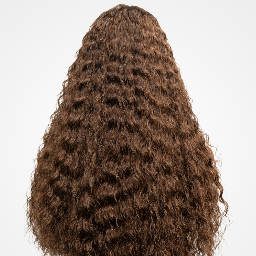 FABA 7x5 Lace Wig Pre-braided Boho Braids Brown Glueless Wig Transparent Lace Wig Bleached Knots With Baby Hair
