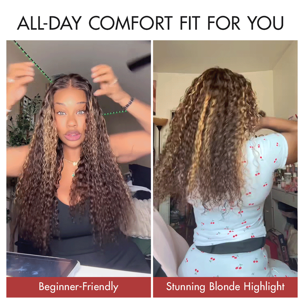 FABA 9x6 HD Lace Glueless Curly Human Hair Wig Pre Plucked Max Lace Natural Look Wig