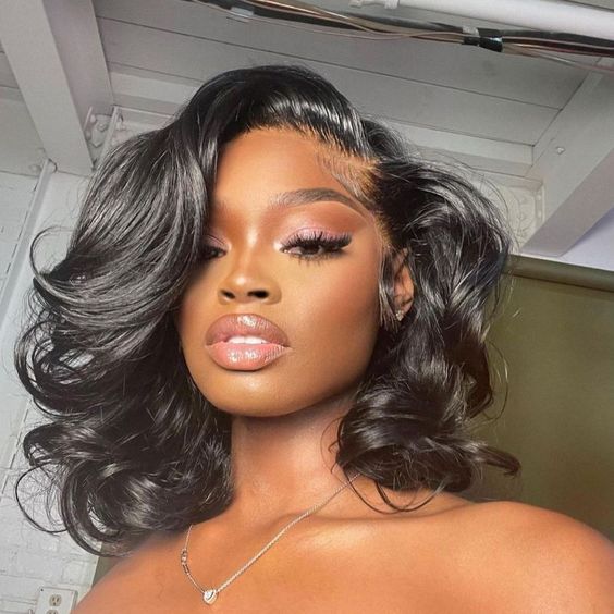 Short Glueless Body Wave Bob Wig 9x6 HD Lace/13x4 Lace Front Human Hair With Breathable Cap