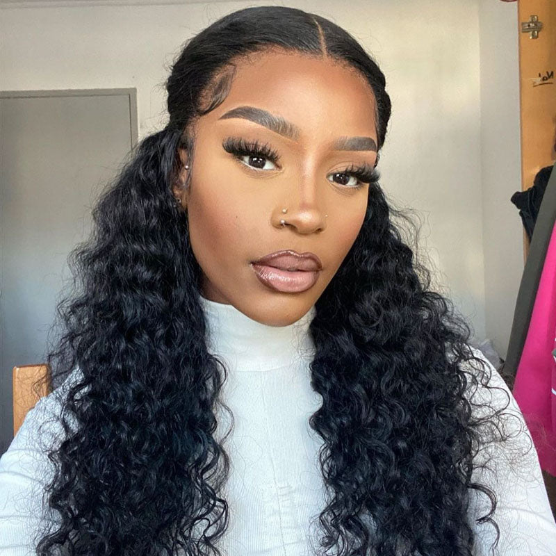 Best Seller Deep Wave Wig 13x4/13x6 Lace Closure Wig Human Hair 150% Density