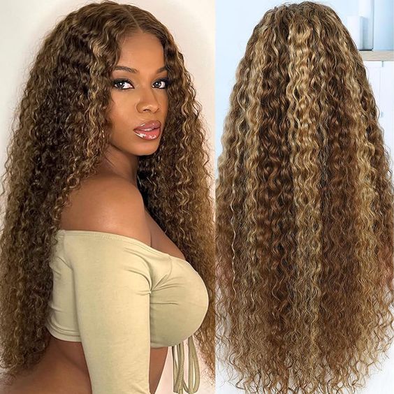 Highlight Ombre Color Wig 13x4/13x6 Transparent Frontal Transparent Lace Front Wig