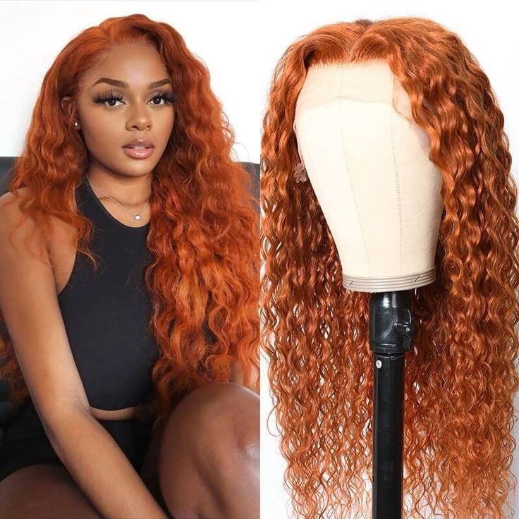 Ginger Color Wig Curly Wig 180% Density 9*6 HD Lace/13*4/13*6 Lace Front Wig