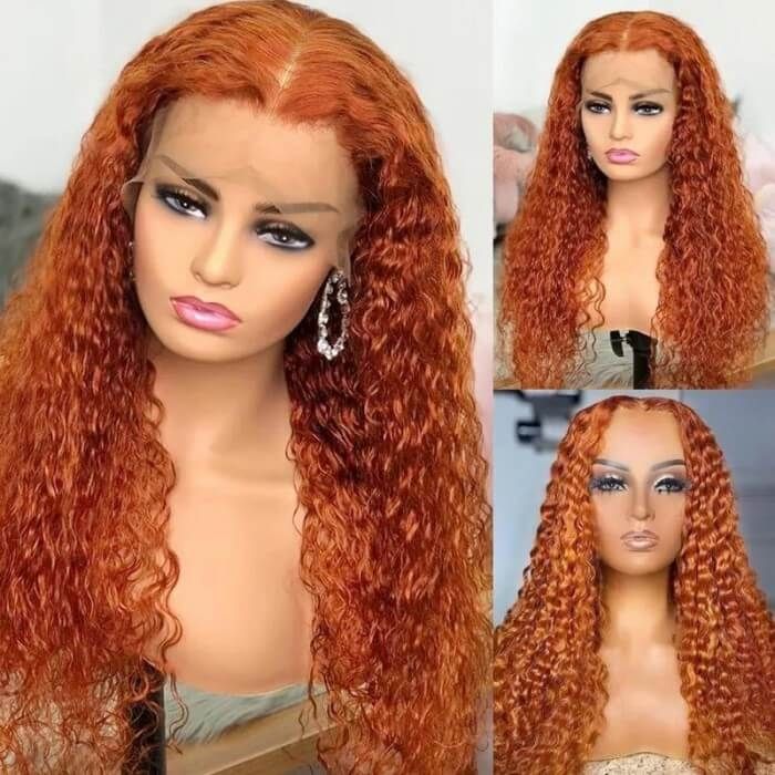 Ginger Color Wig Curly Wig 180% Density 9*6 HD Lace/13*4/13*6 Lace Front Wig