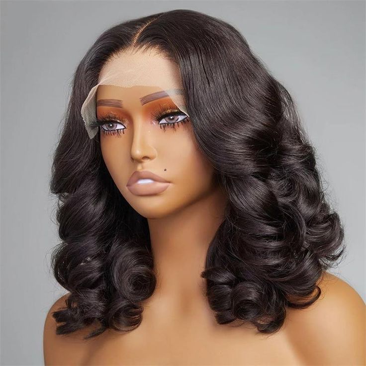 Short Glueless Body Wave Bob Wig 9x6 HD Lace/13x4 Lace Front Human Hair With Breathable Cap