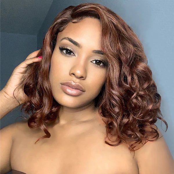 Short Glueless Body Wave Bob Wig 9x6 HD Lace/13x4 Lace Front Human Hair With Breathable Cap