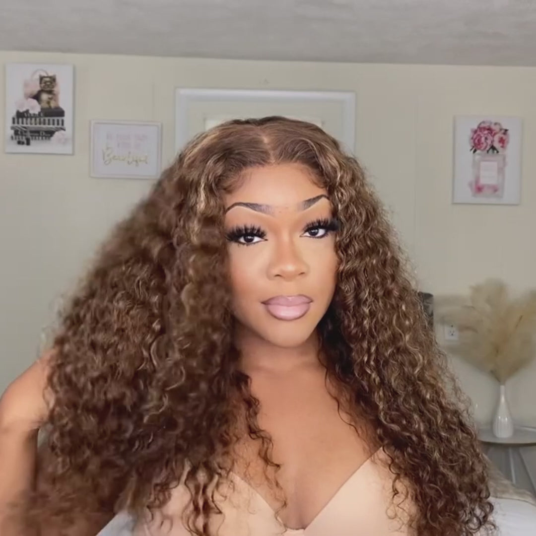 Highlight Ombre Color Wig 13x4/13x6 Transparent Frontal Transparent Lace Front Wig