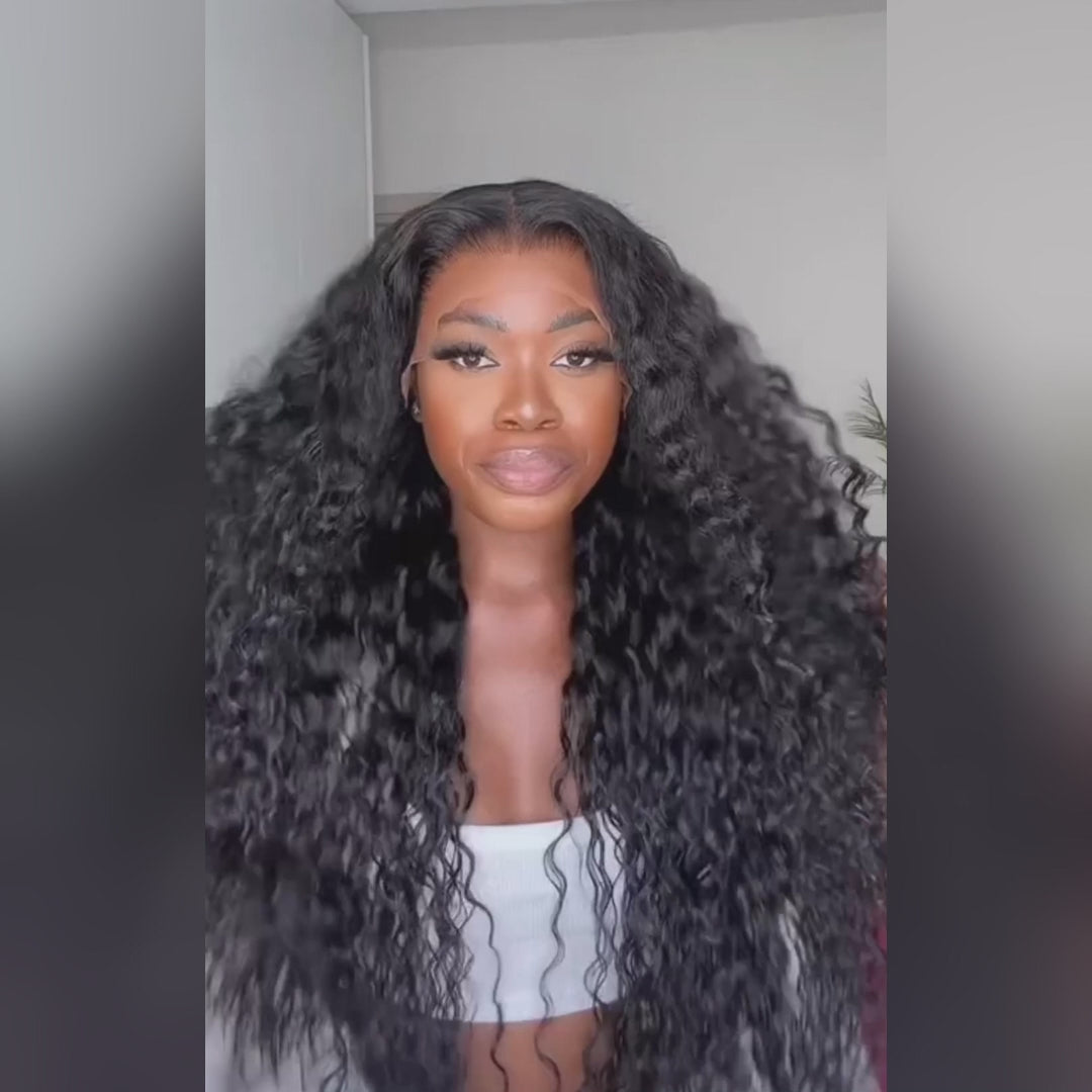 Best Seller Deep Wave Wig 13x4/13x6 Lace Closure Wig Human Hair 150% Density