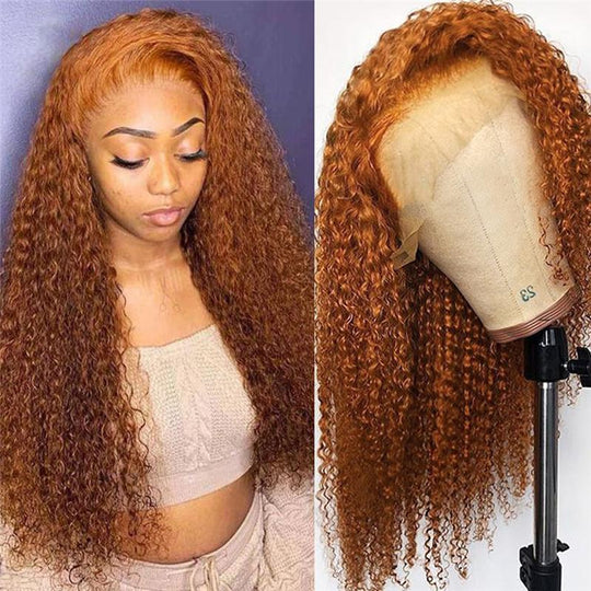 Ginger Color Wig Curly Wig 180% Density 9*6 HD Lace/13*4/13*6 Lace Front Wig