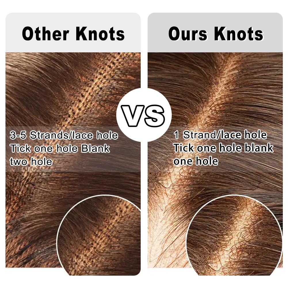 FABA 9x6 HD Lace Straight Wigs Glueless Wig Brown Color Pre-Bleached ByeBye Knots Wigs Natural Hairline Wigs