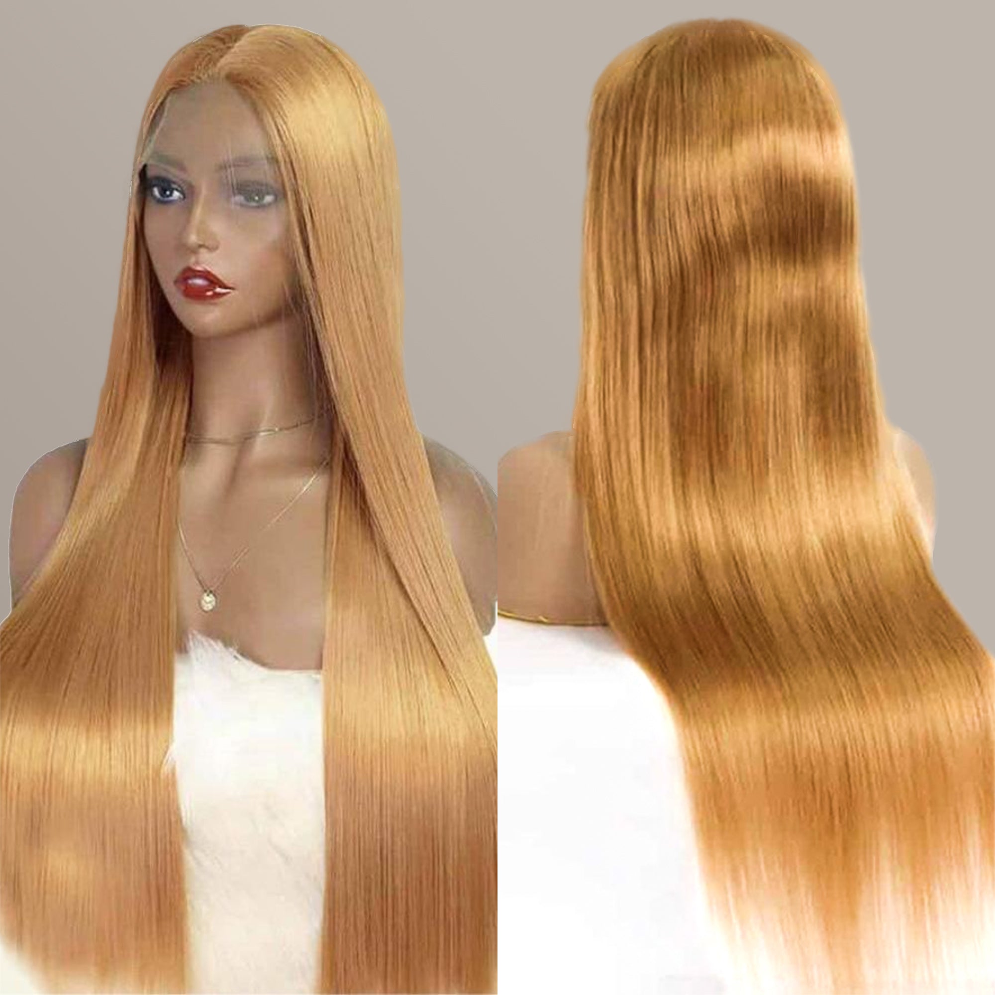 Wear & Go 15A Brazilian Premium Virgin Hair Straight Transparent Lace Front Wigs Glueless Wig