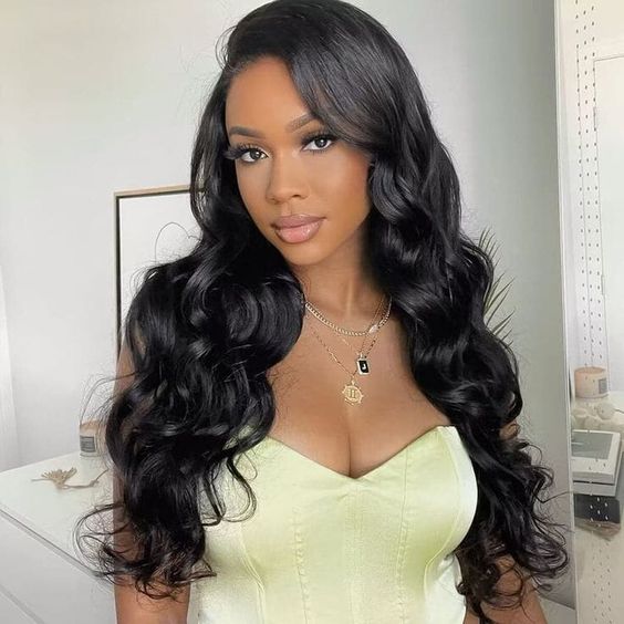 Glueless 3D Body Wave Hair Transparent Lace Front Wig Dome Breathable Cap Wigs