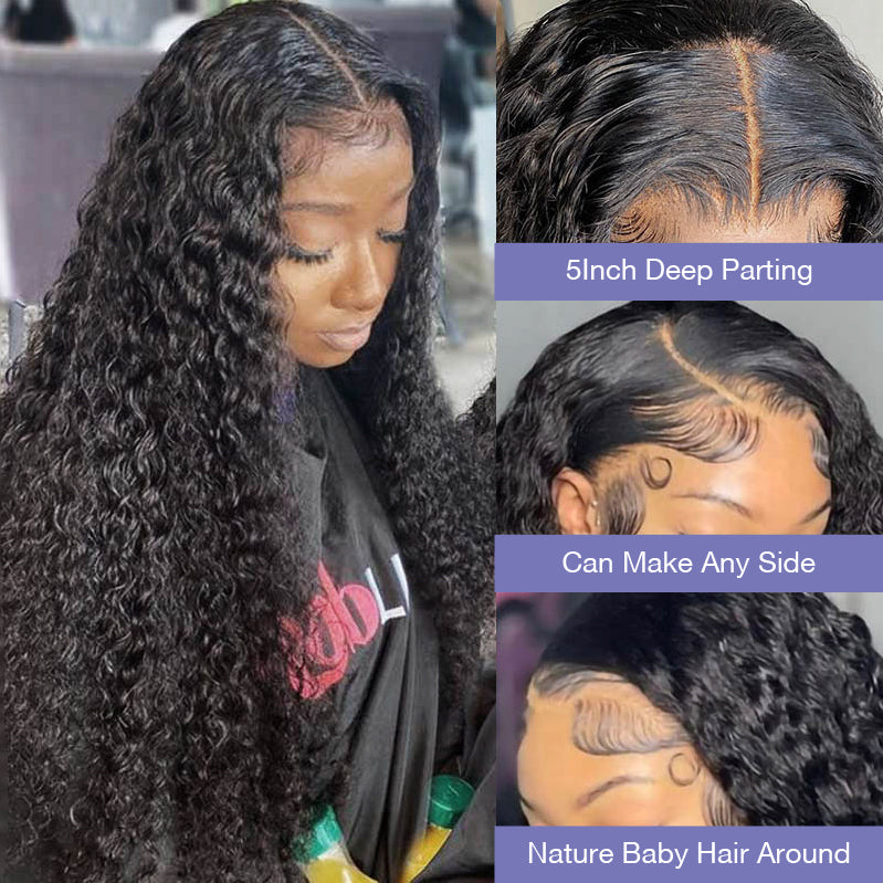Glueless Wigs 4x4 Closure/13x4 Undetectable Transparent Lace Wig Wear and Go Wigs 180% Density