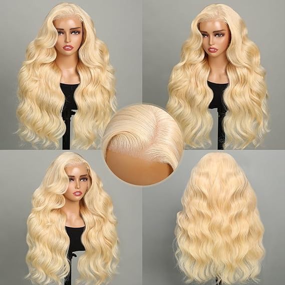 Pre-Cut Lace Wear Go Glueless Wig 613 Blonde Pure Color Body Wave Breathable