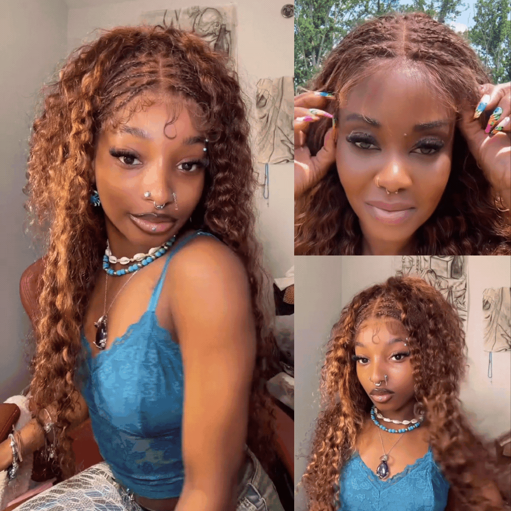 FABA Summer Pre-Braided 9x6 HD Lace Highlight Glueless Pre-Styled & Breathable Wigs