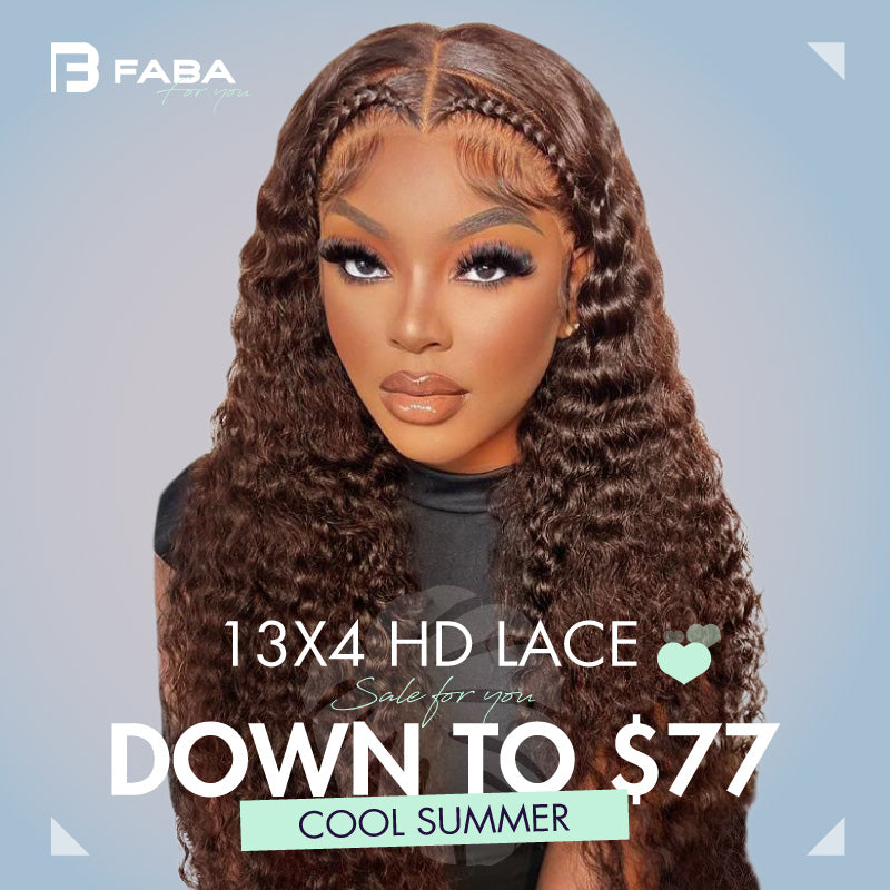 13x4 Lace brown curly only $77