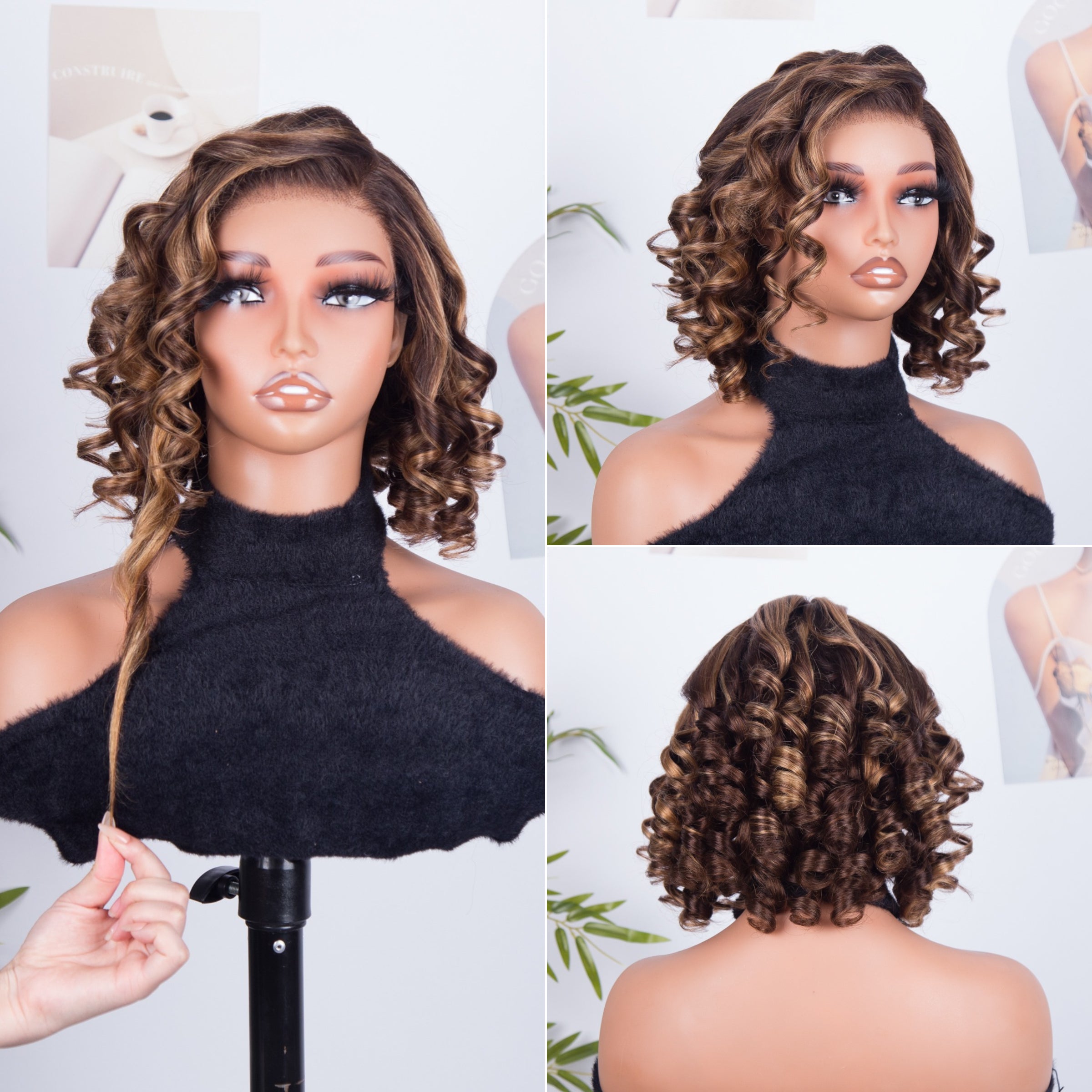 FABA Pre C part 9x6 HD Lace Glueless Wig Pre Everything Highlight Body Wave Wig With Bleached Clean Knots