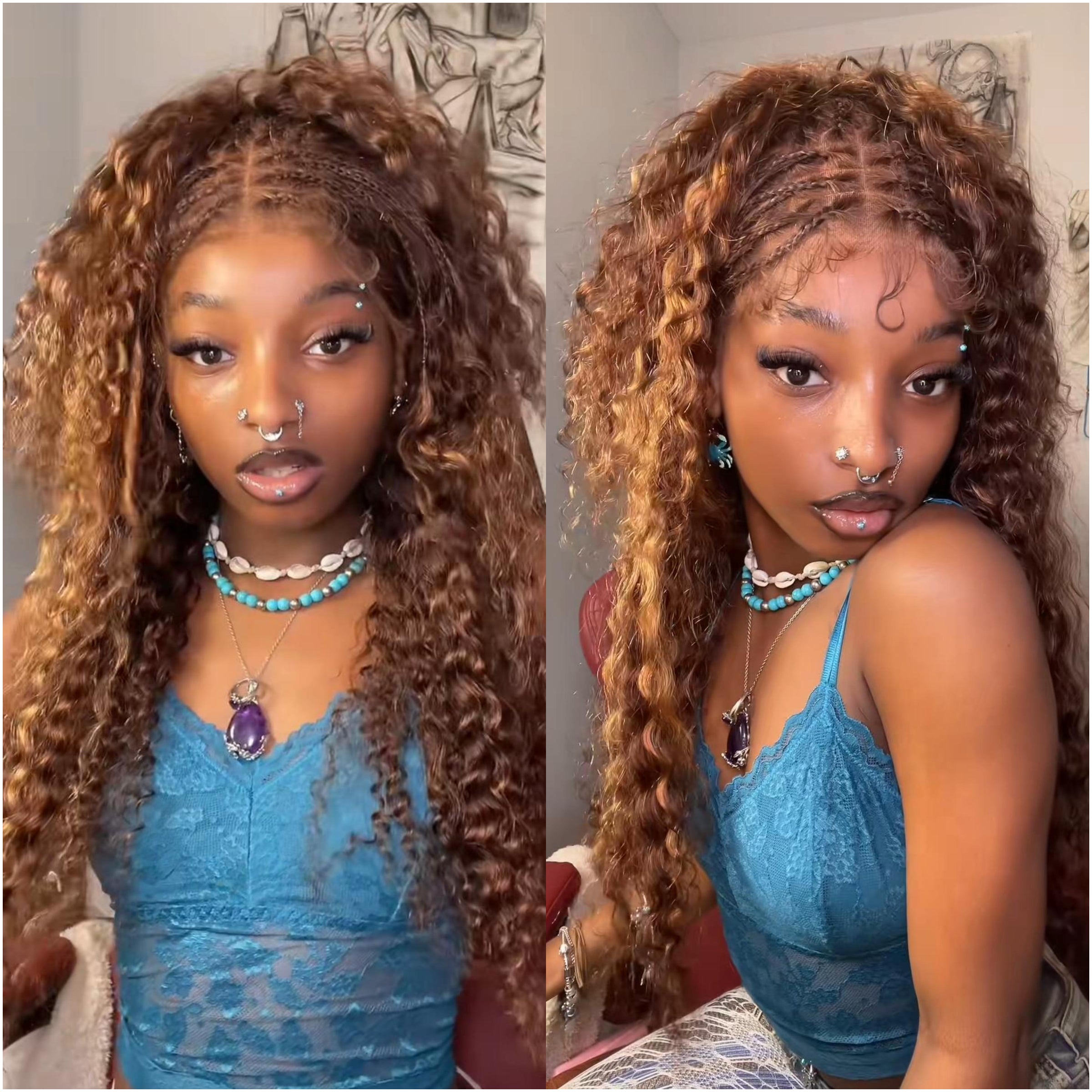 FABA Pre-Braided Boho Braid Pre-Marting 9x6 HD Lace Wig Natural Black Glueless Wig With Bleached Bye Bye Knots