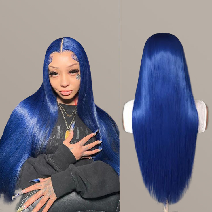 Wear & Go 15A Brazilian Premium Virgin Hair Straight Transparent Lace Front Wigs Glueless Wig