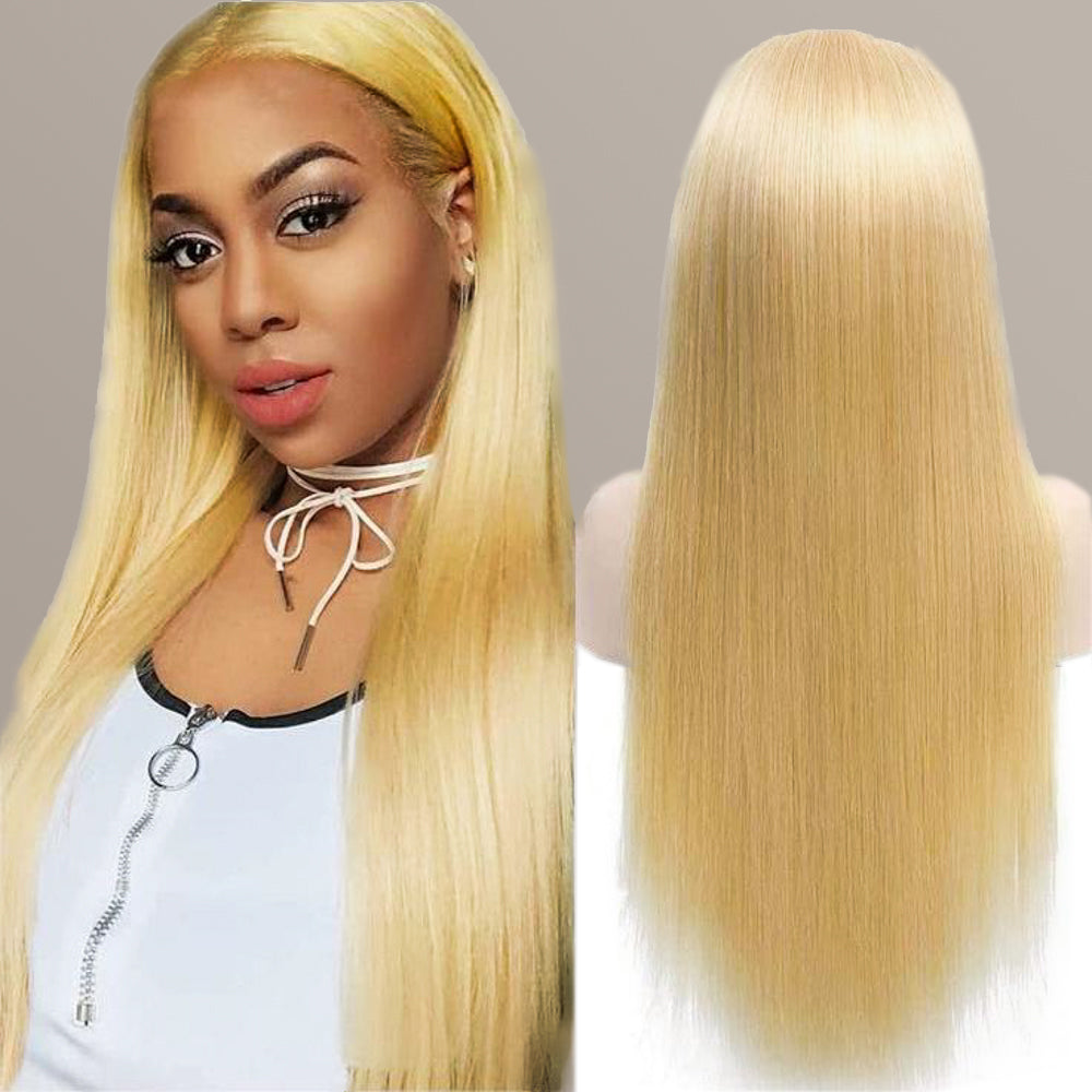 Wear & Go 15A Brazilian Premium Virgin Hair Straight Transparent Lace Front Wigs Glueless Wig