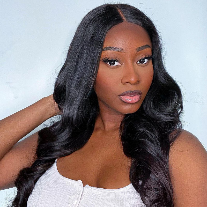 Body Wave Glueless Wig 4x4/13x4 Pre Cut Lace Wig 180% Density Wear and Go Wig