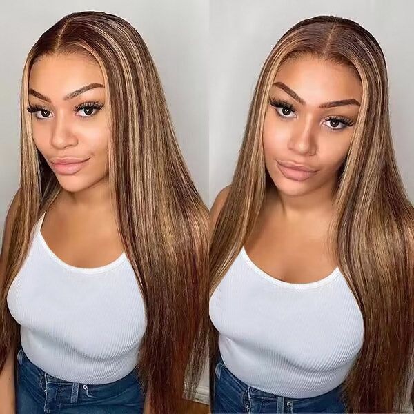 Put On Go 7x5 Transparent Lace Wig Pre Plucked Hairline Pre Cut Human Hair Wigs