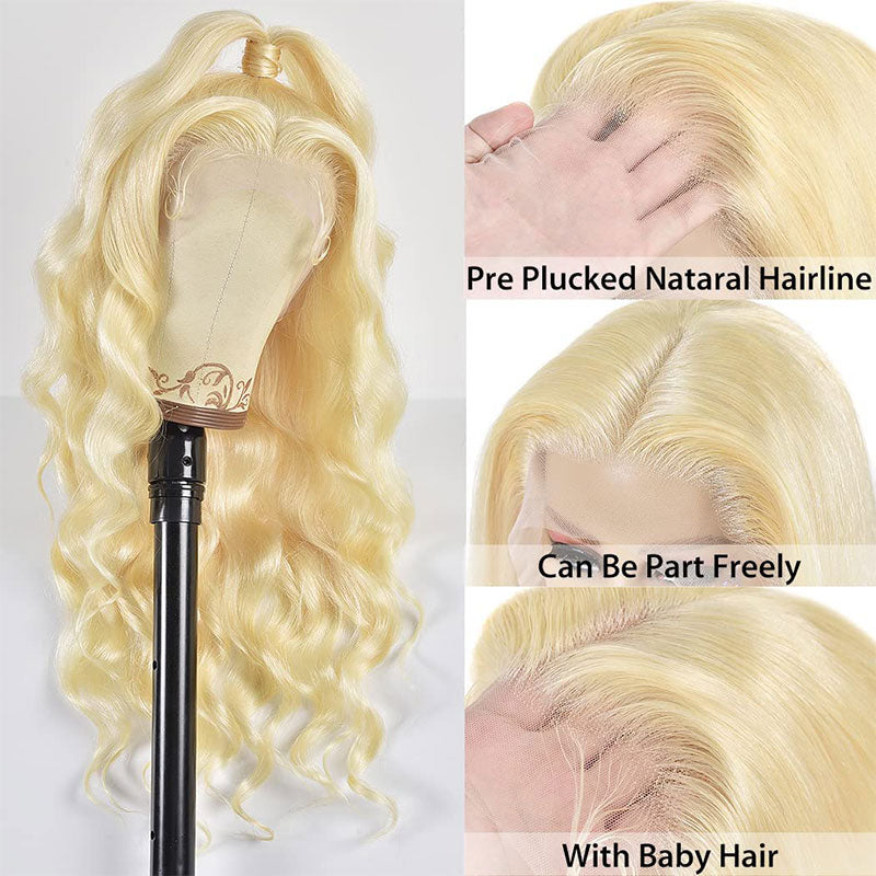#613 Body Wave Closure Lace Wig 4*4/13*4/13*6 Lace 180% Density