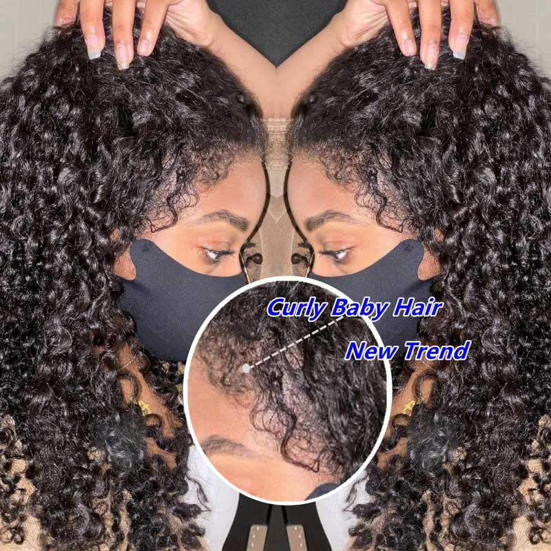 Glueless Wigs 4x4 Closure/13x4 Undetectable HD Lace Wig Wear and Go Wigs 180% Density