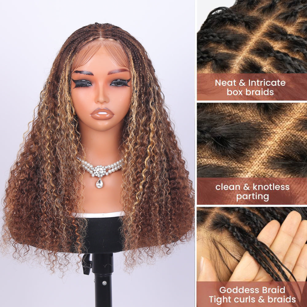 FABA Summer Pre-Braided 9x6 HD Lace Highlight Glueless Pre-Styled & Breathable Wigs