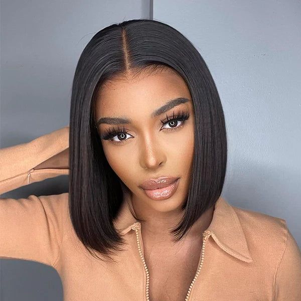 Glueless Wig 180% Density Short Bob Wigs 4x4/13x4 Lace Wigs Pre Cut HD Lace Closure Wigs