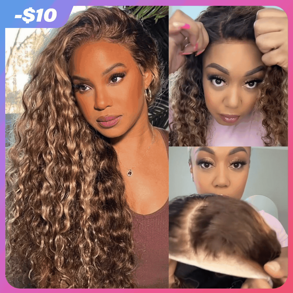 FABA Jerry Curly 9x6 HD Lace Wig 180% Density 100% Human Hair Glueless & Adjustable Bye Bye Knots  Wigs