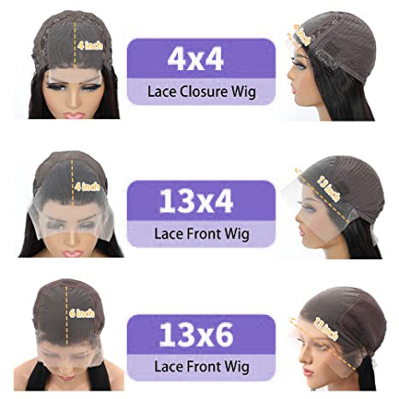 #33 Reddish Brown Wig Body Wave Wig Transparent Lace Front Wigs 180% Density Human Hair Wigs