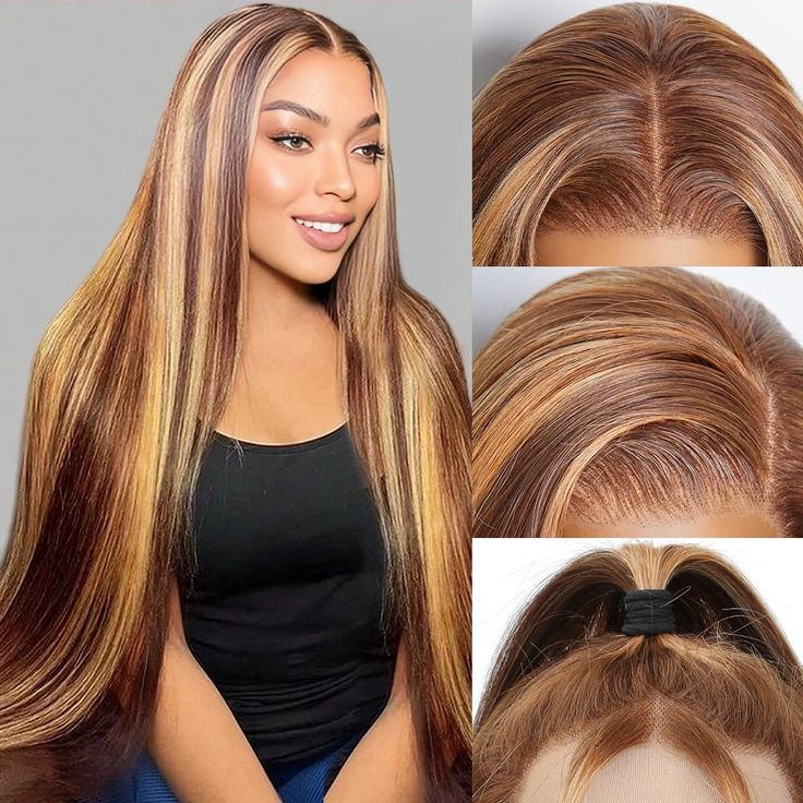 FABA 9x6 HD Lace Glueless Wig Highlight Color Pre-Bleached ByeBye Knots Wigs Natural Hairline Wigs