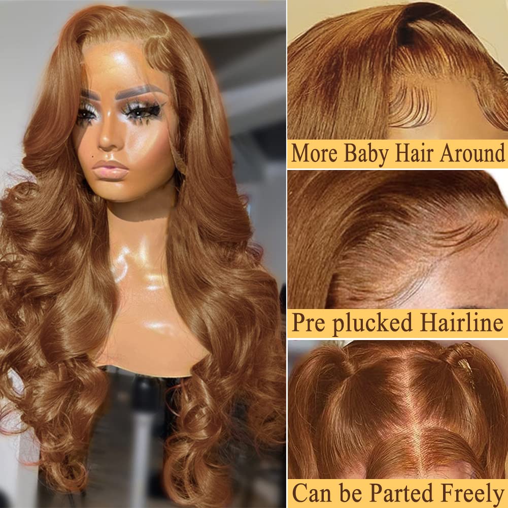 Light Brown #5 Wigs body wave Wig 13¡Á4 Lace Front Wig Wig