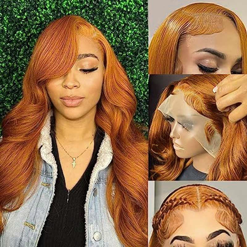 Ginger Wig Body Wave Lace Front Wig Hair Wig 4x4/13x4/13x6 Transparent Lace Front Wig