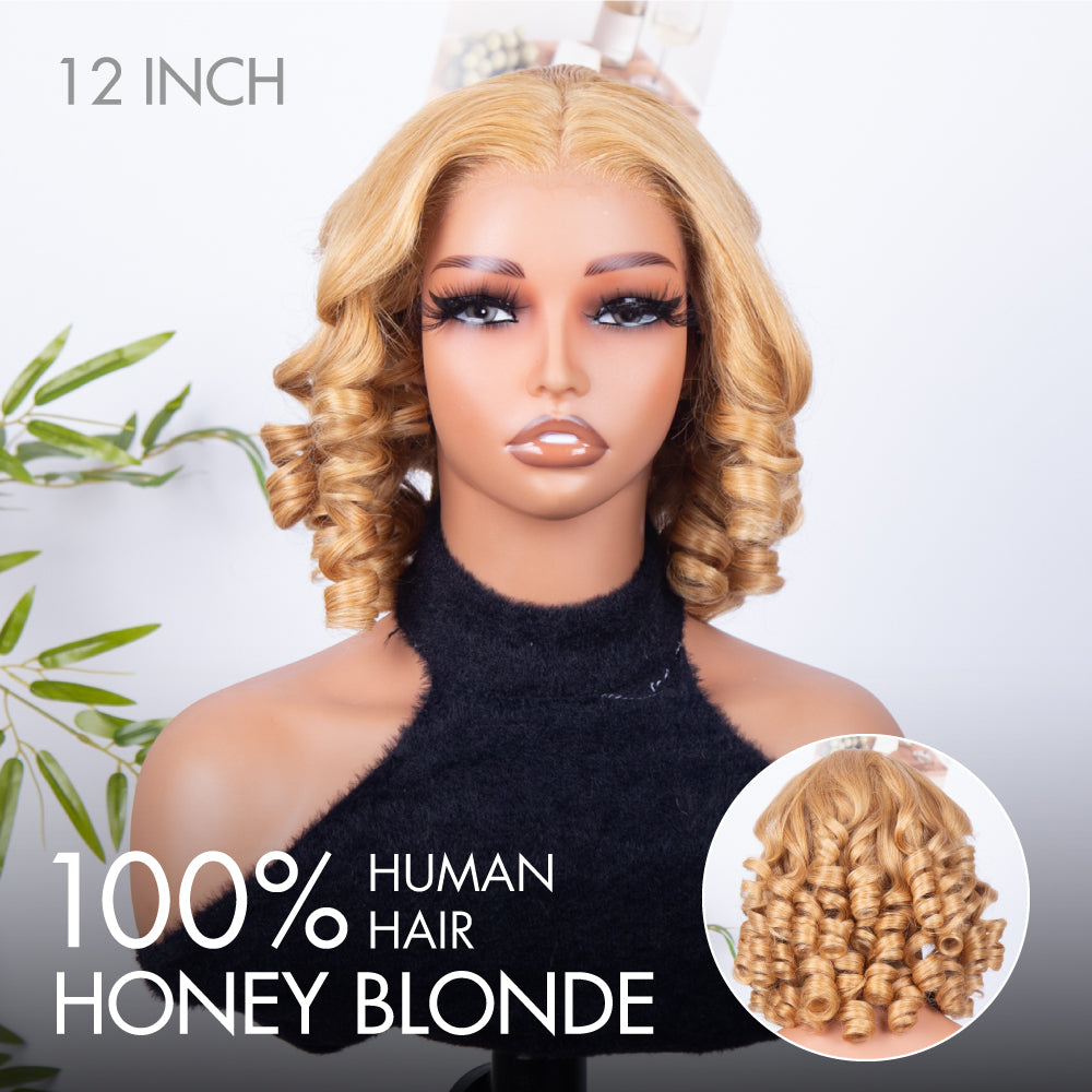 FABA Honey Blonde Body Wave 9x6 Pre Cut HD Lace Wig Pre-bleached Mini Knots Natural Hairline