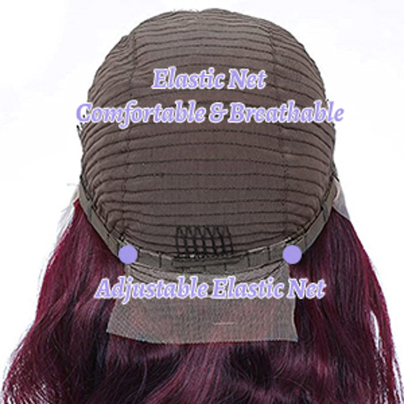 Deep Purple Pure Color New Arrival Straight wig 180% Density 13x4 Transparent Frontal Transparent Lace Wig