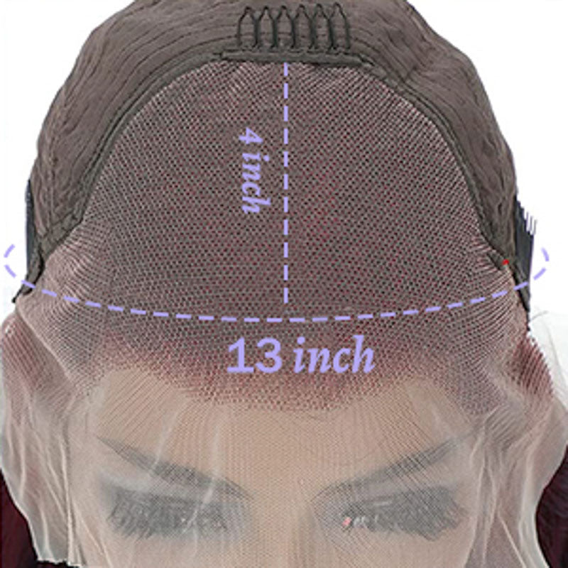 Deep Purple Pure Color New Arrival Straight wig 180% Density 13x4 Transparent Frontal Transparent Lace Wig