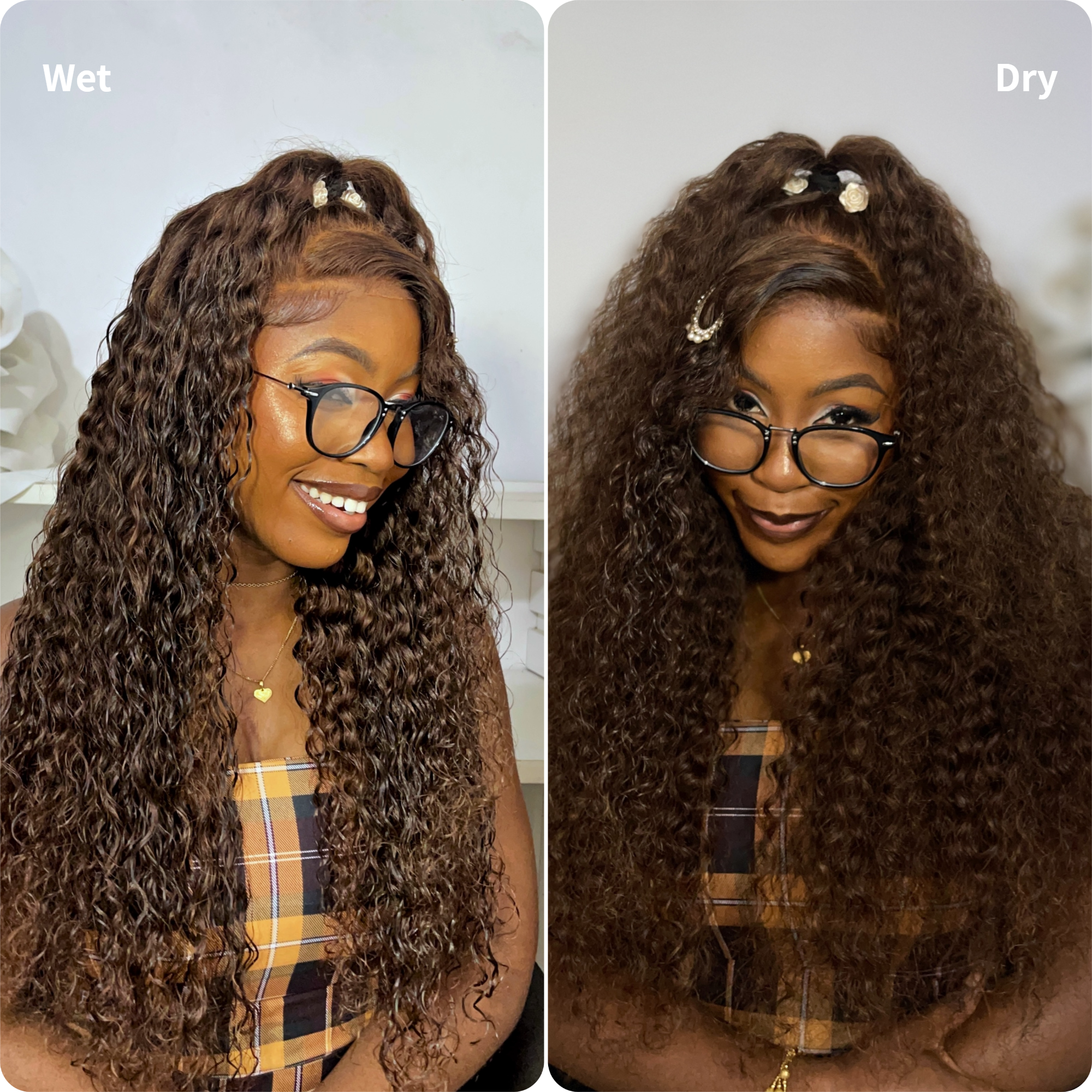 FABA 9x6 HD Lace Glueless Curly Human Hair Wig Pre Plucked Max Lace Natural Look Wig