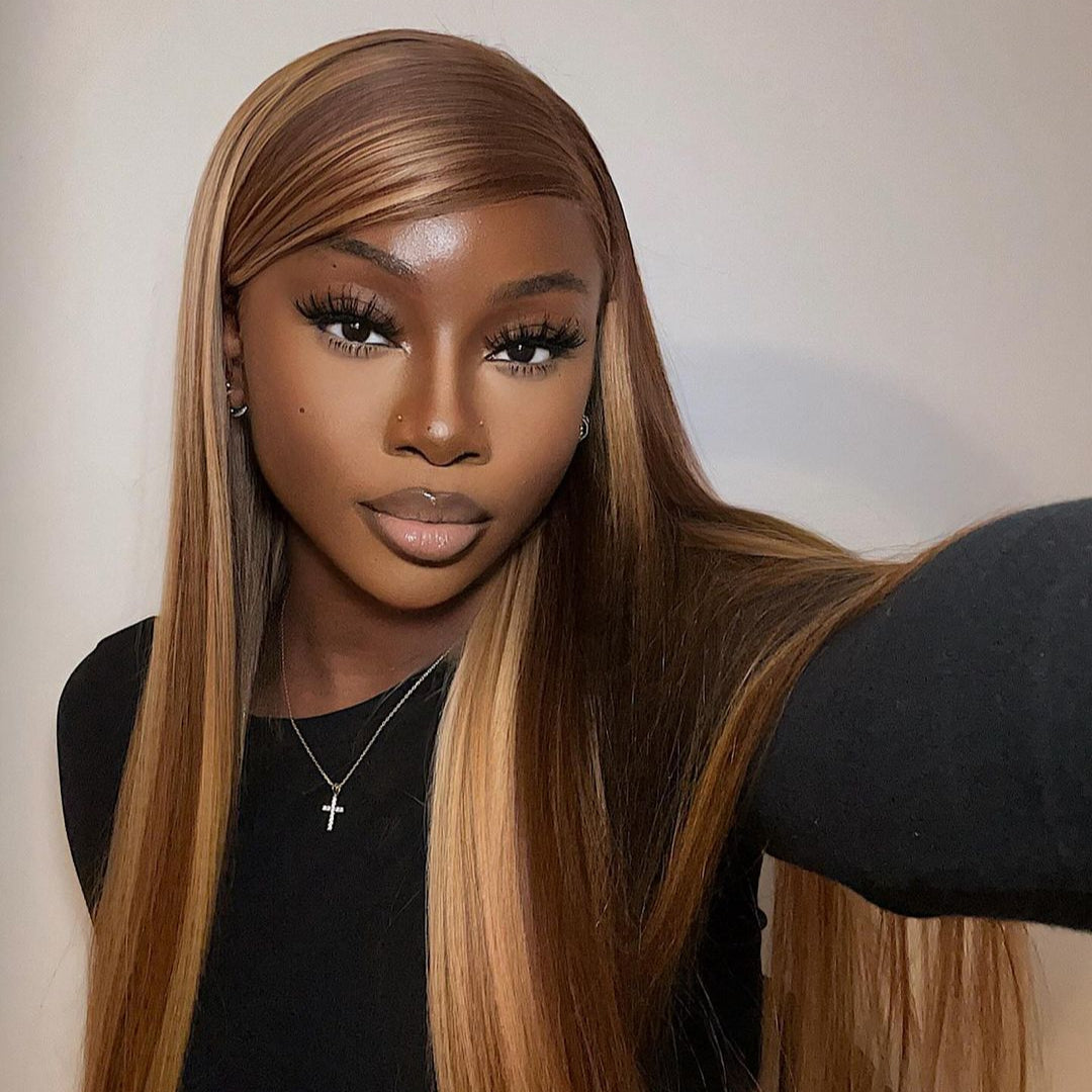 Put On Go 7x5 Transparent Lace Wig Pre Plucked Hairline Pre Cut Human Hair Wigs