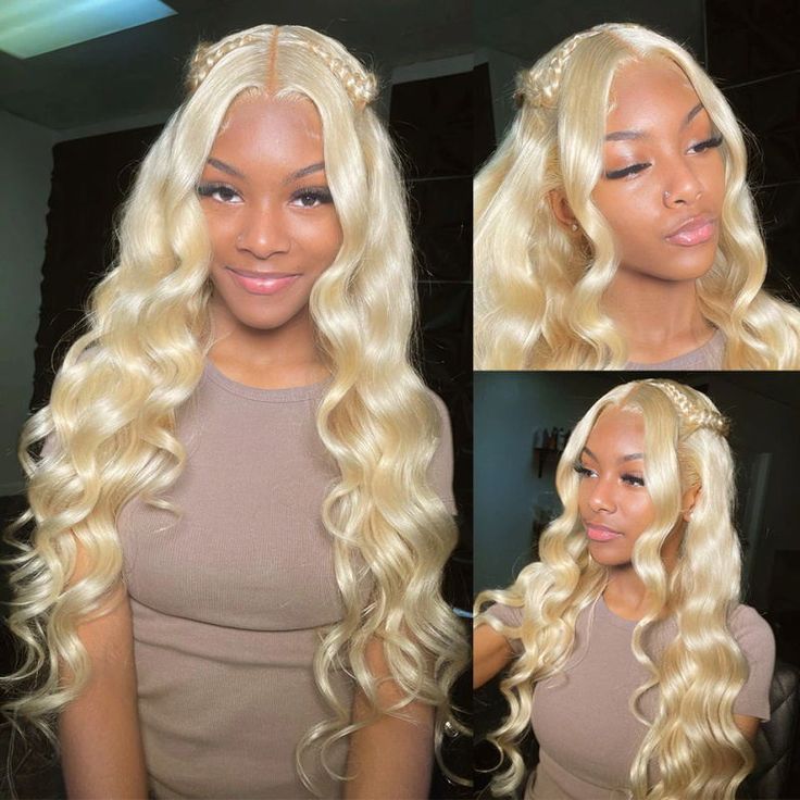 Pre-Cut Lace Wear Go Glueless Wig 613 Blonde Pure Color Body Wave Breathable