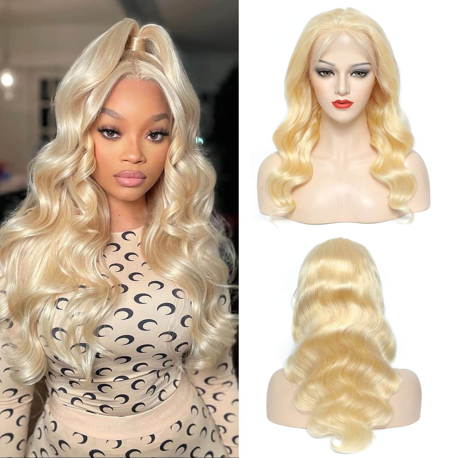 Blonde #613 Wig Body Wave Wig HD Lace Front Wigs Human Hair Wig