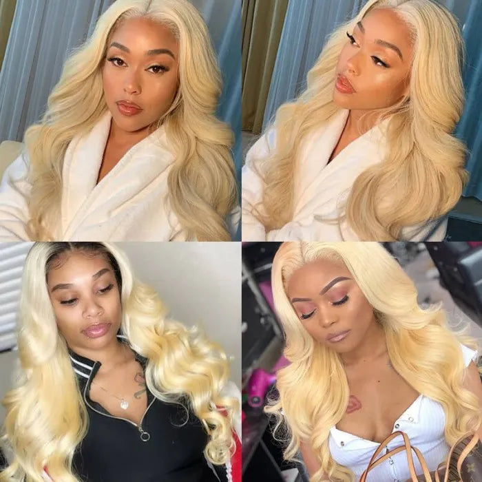 #613 Blonde Body Wave 360 Transparent Lace Front Wigs