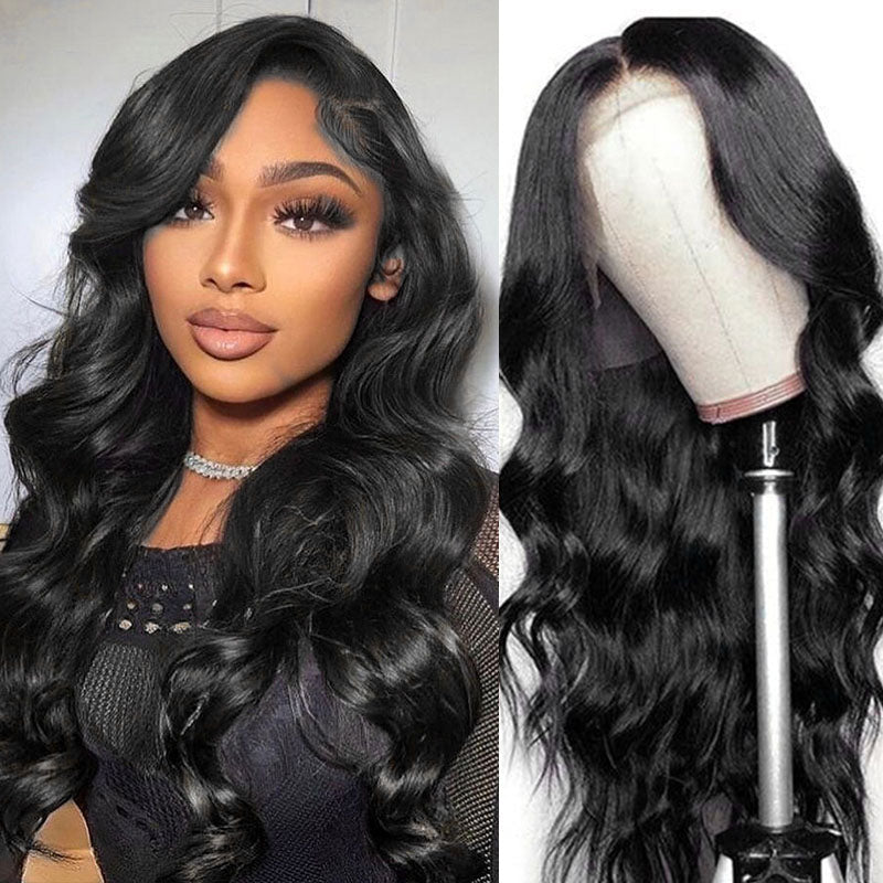 Body Wave Glueless Wig 4x4/13x4 Pre Cut Lace Wig 180% Density Wear and Go Wig