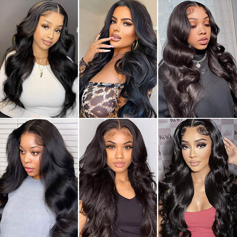 Body Wave Glueless Wig 4x4/13x4 Pre Cut Lace Wig 180% Density Wear and Go Wig