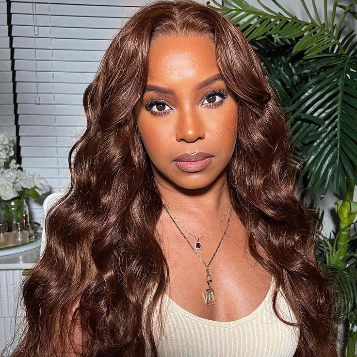 Chestnut Dark Brown Wig Body Wave Wig 4x4/13x4/13x6 Lace 150% Density Wig