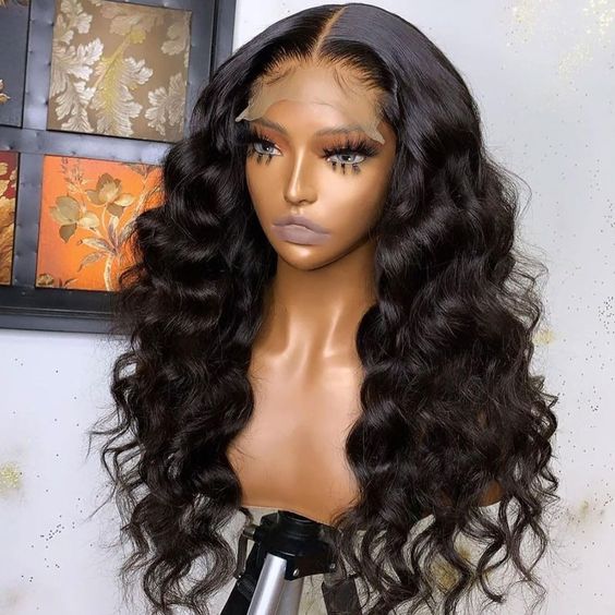 Glueless 3D Body Wave Hair Transparent Lace Front Wig Dome Breathable Cap Wigs
