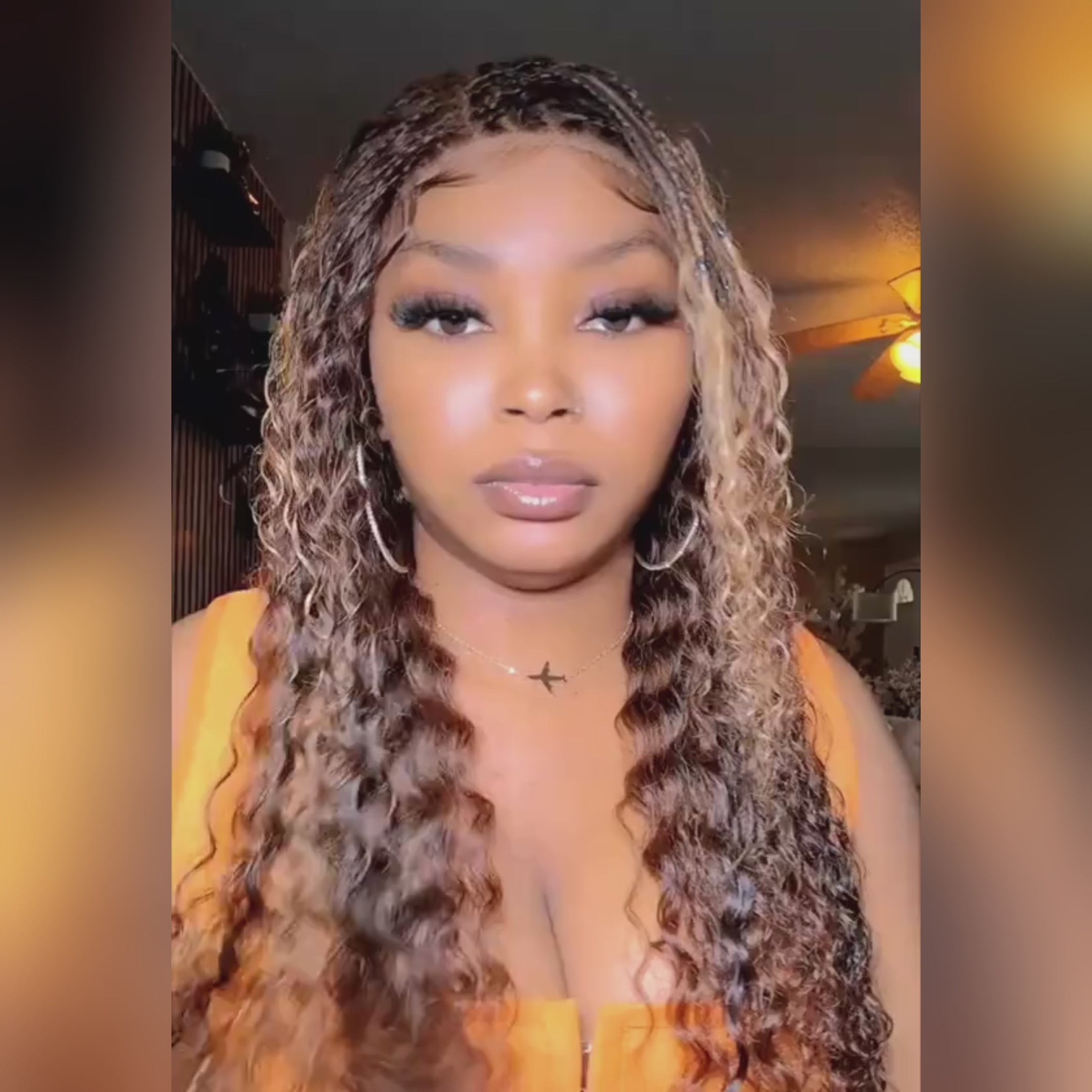 FABA Pre-Braided Boho Braid Pre-Marting 9x6 HD Lace Wig Natural Black Glueless Wig With Bleached Bye Bye Knots