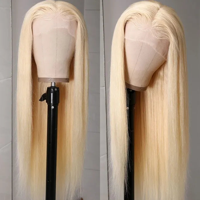 613 Blonde Straight Wig 180% Density Wig 360 Transparent Lace Front Wigs