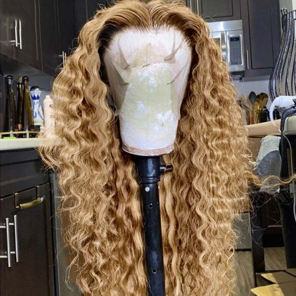 All Lace For 360 HD Transparent Lace Wig Pre-plucked Deep Wave Wig 150%/180% Density