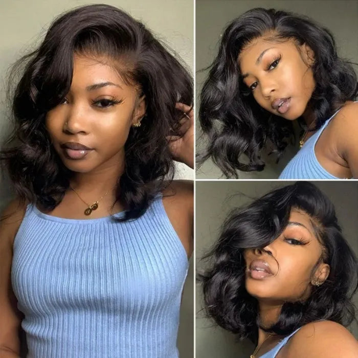 Short Glueless Body Wave Bob Wig